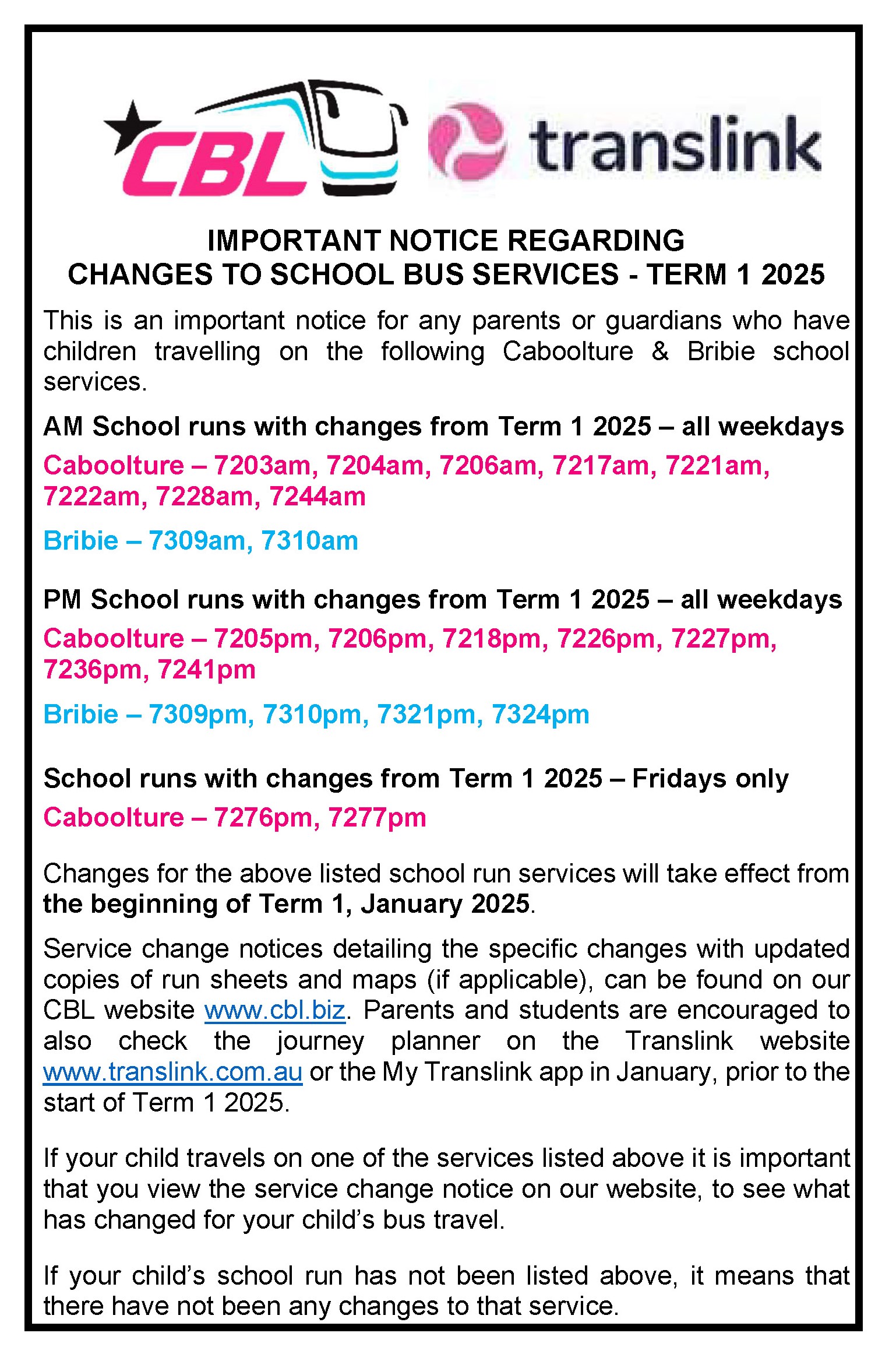 CBL Notice re Sch Bus Run changes effective Term 1 2025.jpg